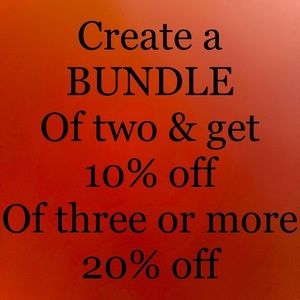Like More Than One Item? Bundle it to save money!